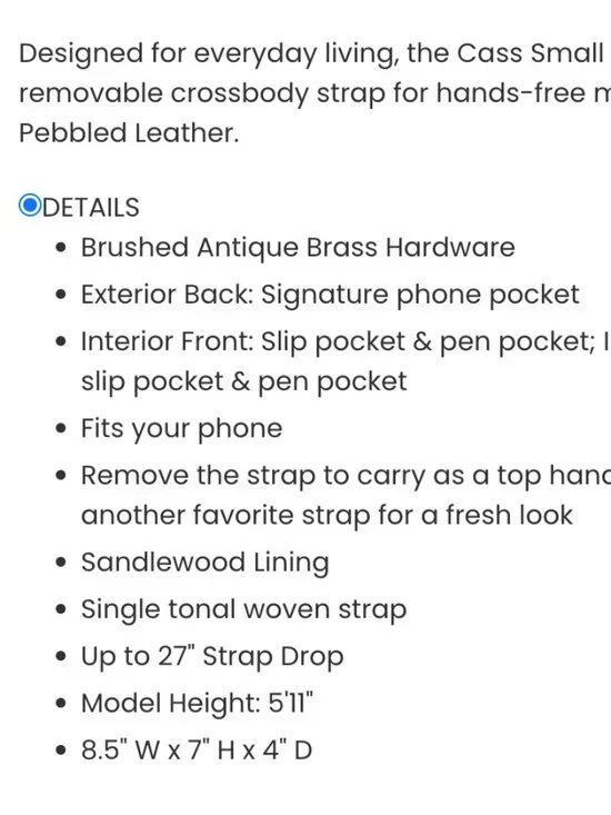 HOBO InternationalCass Small Leather ToteNWT